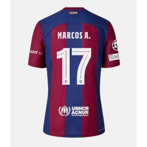 Lacne Muži Futbalové dres Barcelona Marcos Alonso #17 2023-24 Krátky Rukáv - Domáci